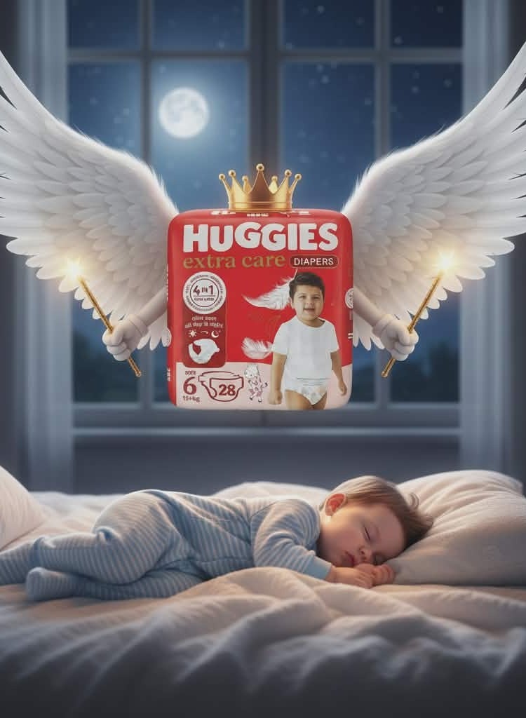 هجيز حفاضات هاجيز إكسترا كير – مقاس 6 (أكثر من 15 كجم) عبوة 28 حفاضة - Image 2